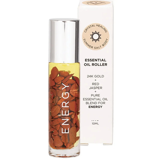 SUMMER SALT BODY Essential Oil Roller With 24K Gold Energy - Red Jasper 10ml SUMMER SALT BODY