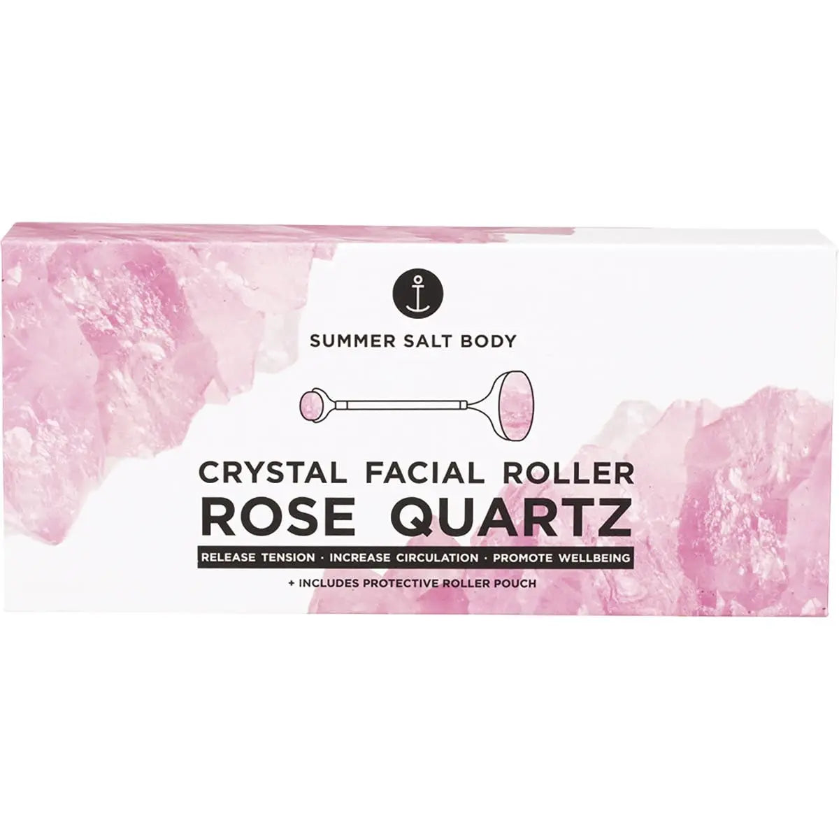 SUMMER SALT BODY Crystal Facial Roller Rose Quartz 1 SUMMER SALT BODY