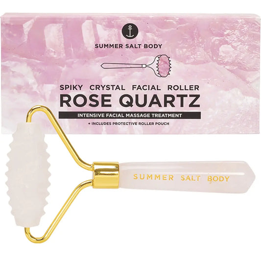 SUMMER SALT BODY Spiky Crystal Facial Roller Rose Quartz 1 SUMMER SALT BODY
