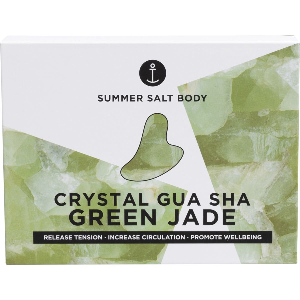 Summer Salt Body Crystal Gua Sha Green Jade - Cutprice Online