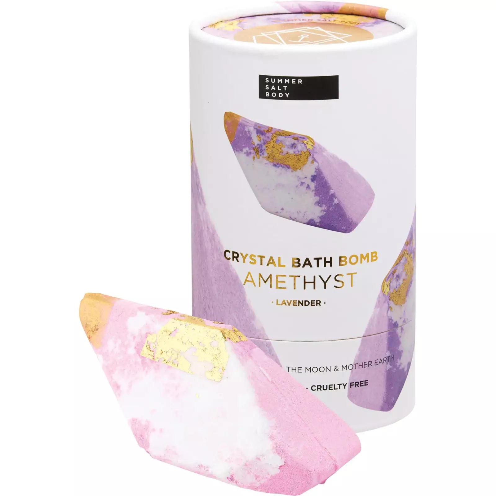 SUMMER SALT BODY Crystal Bath Bomb Amethyst Lavender 110g - Cutprice Online
