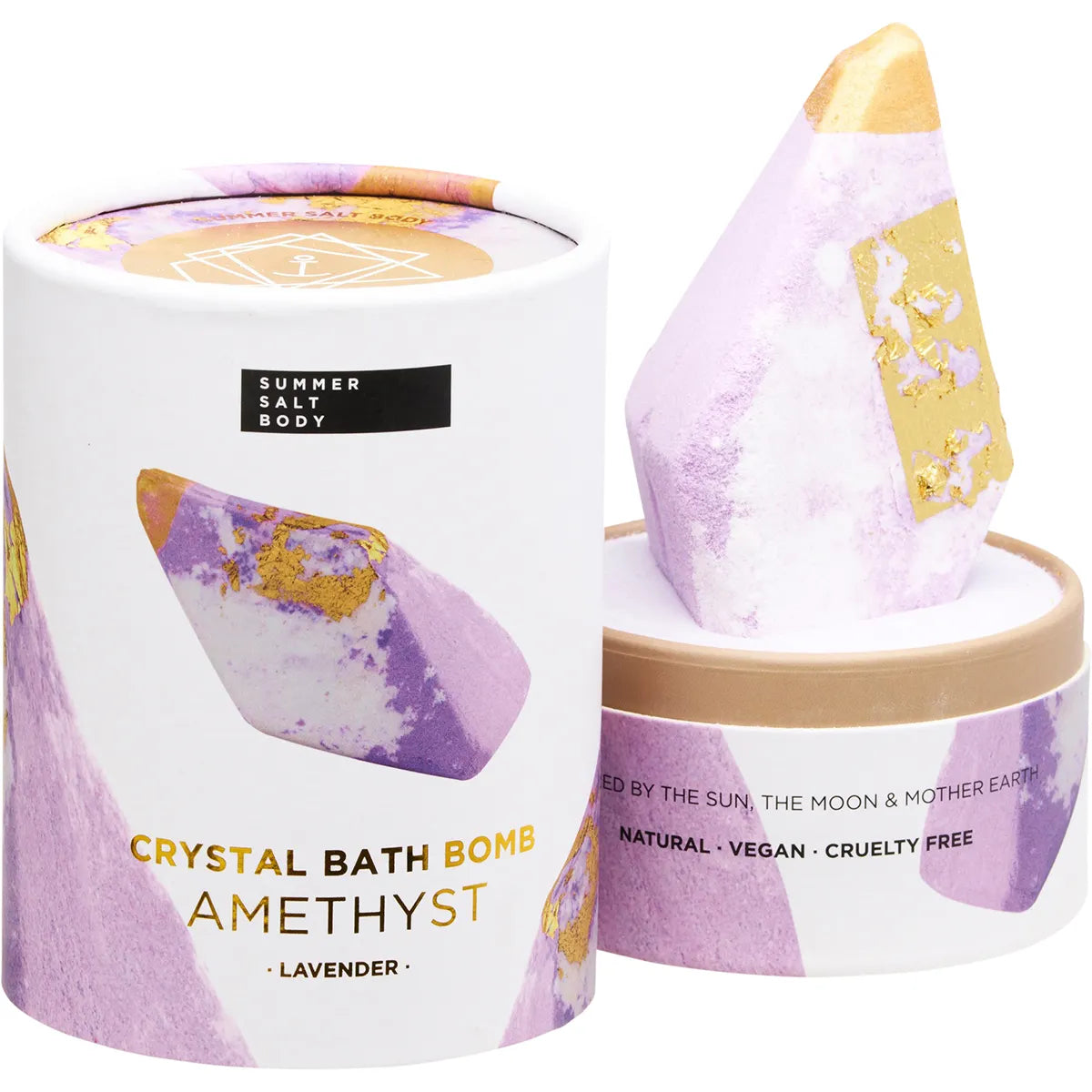 SUMMER SALT BODY Crystal Bath Bomb Amethyst Lavender 110g - Cutprice Online