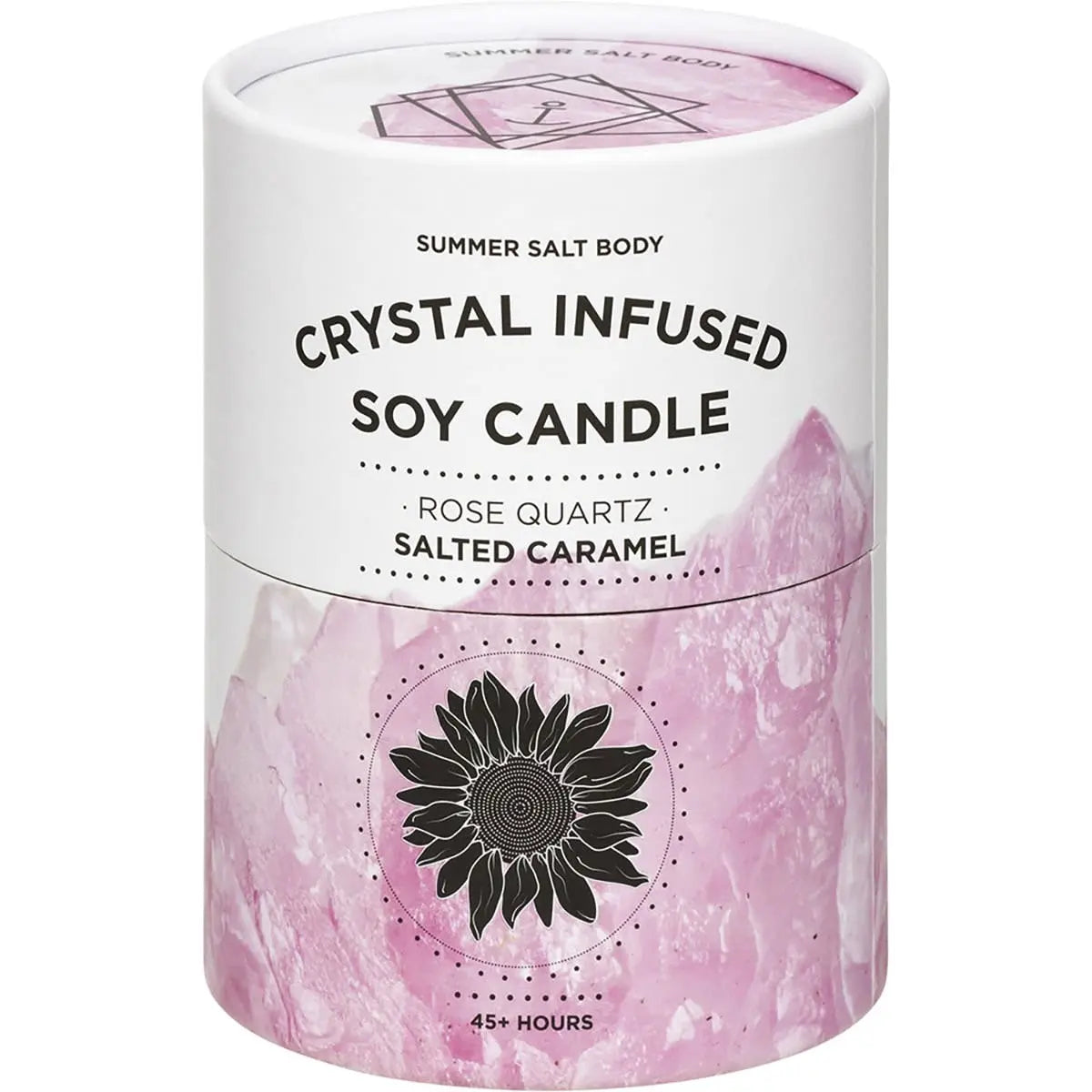 Summer Salt Body Crystal Infused Soy Candle Rose Quartz Salted Caramel SUMMER SALT BODY