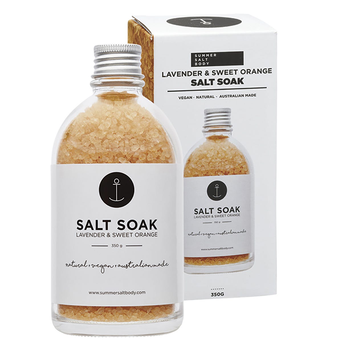 SUMMER SALT BODY Salt Soak Lavender & Sweet Orange 350g - Cutprice Online