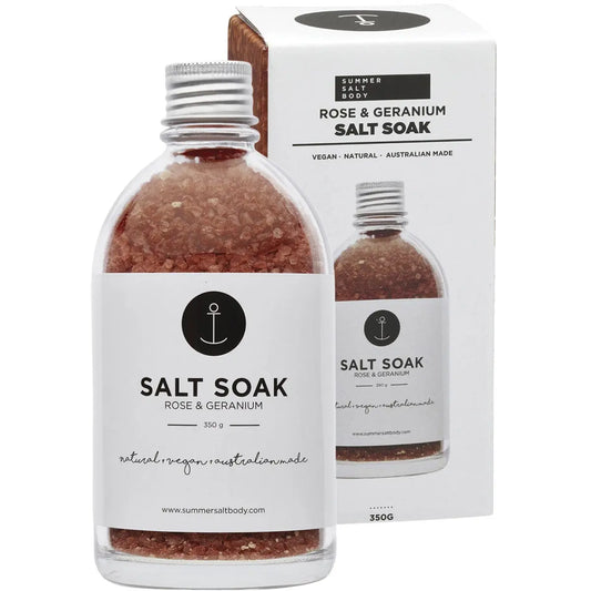 SUMMER SALT BODY Salt Soak Rose & Geranium 350g SUMMER SALT BODY