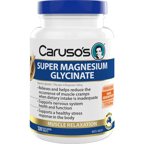 Caruso's Super Magnesium Glycinate 120 Tablets