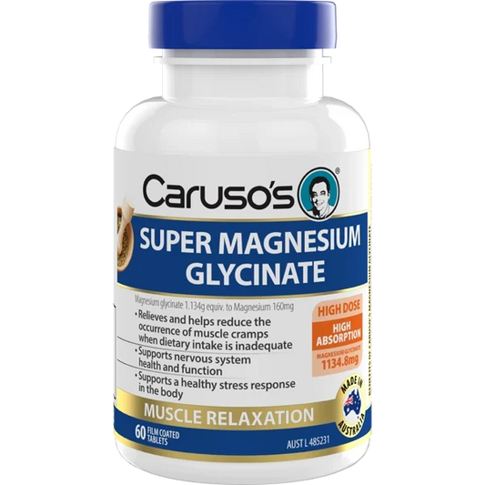 Caruso's Super Magnesium Glycinate 60 Tablets