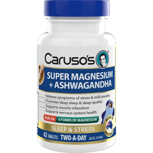 Caruso's Super Magnesium + Ashwagandha 42 Tablets