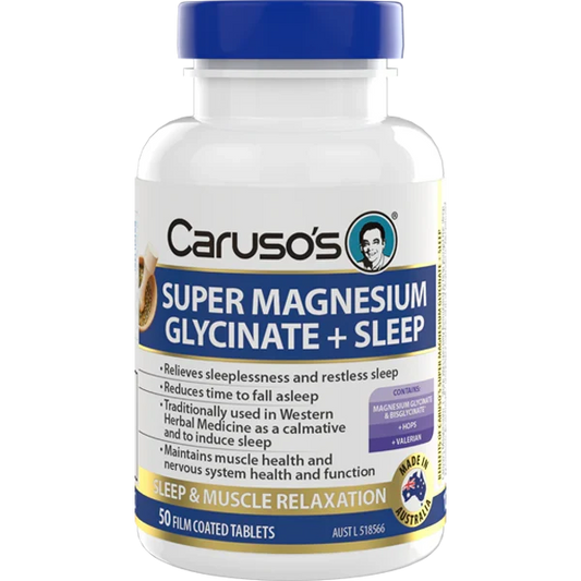 Caruso's Super Magnesium Glycinate + Sleep 50 Tablets