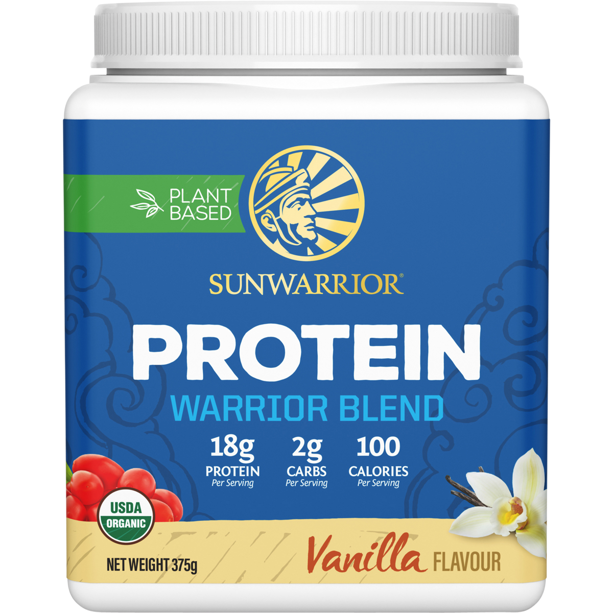 Sunwarrior Protein Powder Warrior Blend Vanilla 375g