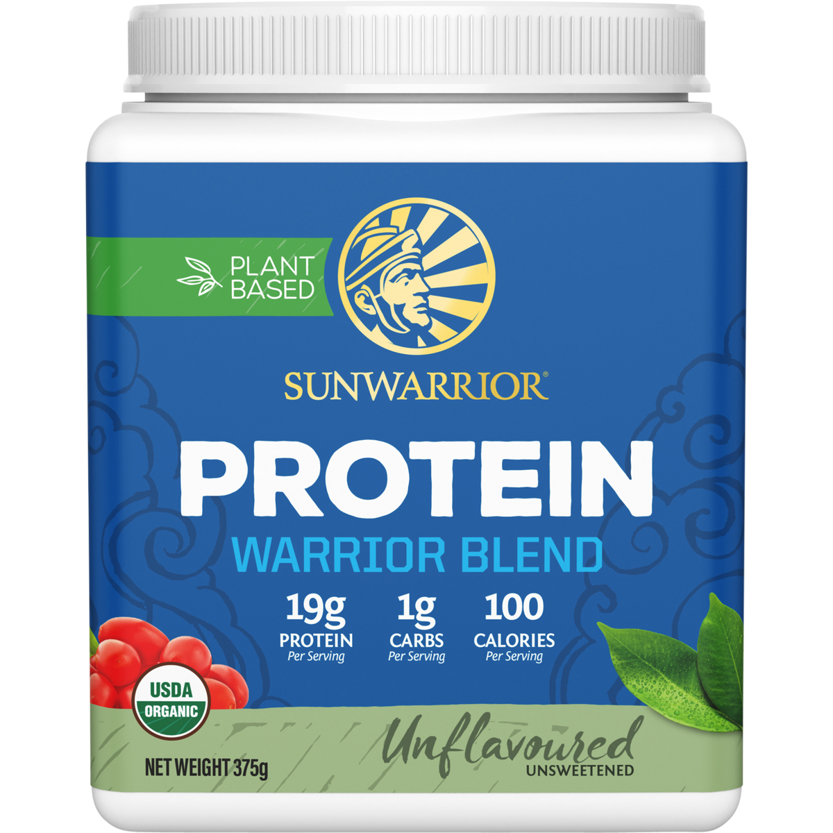 Sunwarrior Protein Powder Warrior Blend Unflavoured 375g