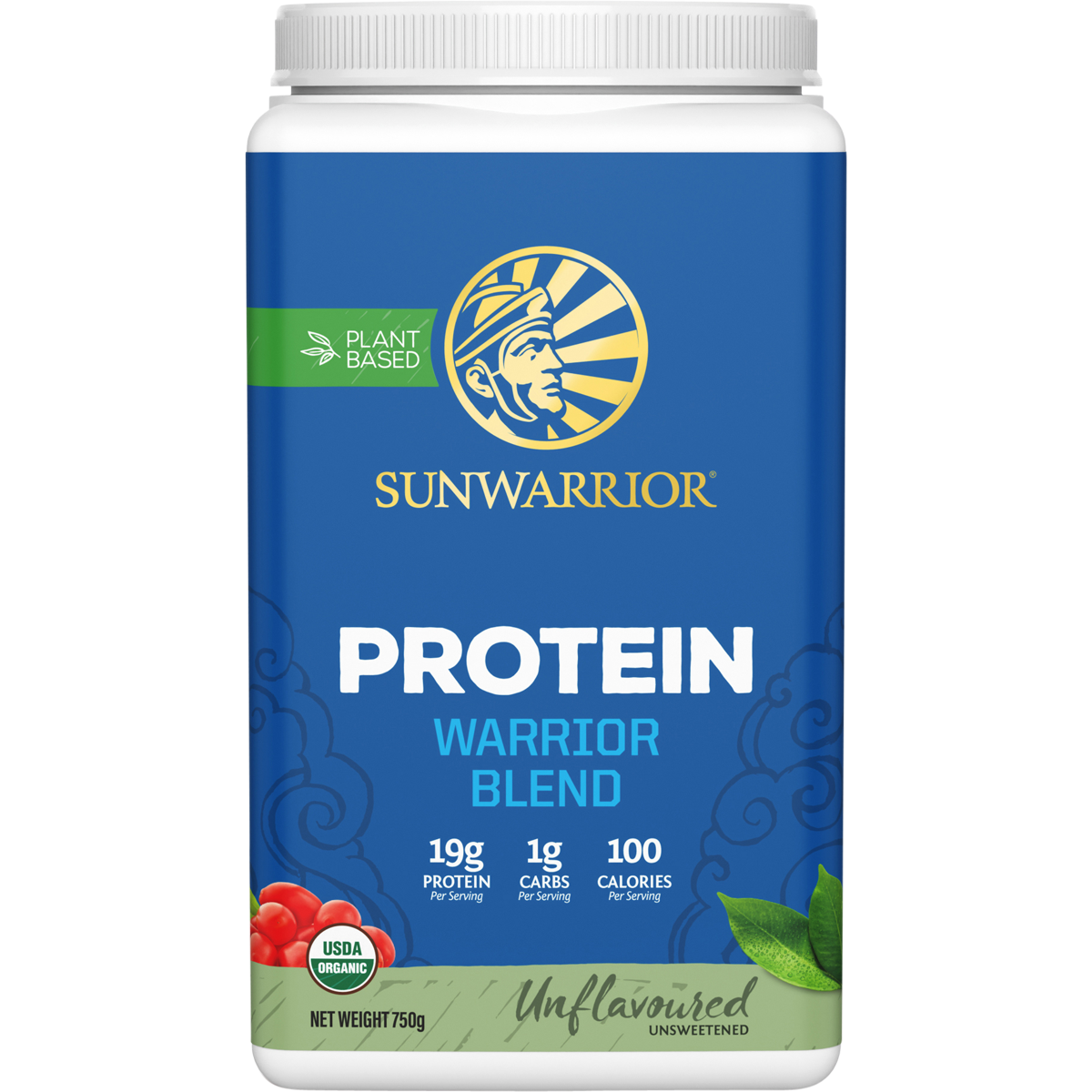 Sunwarrior Protein Powder Warrior Blend Unflavoured 750g