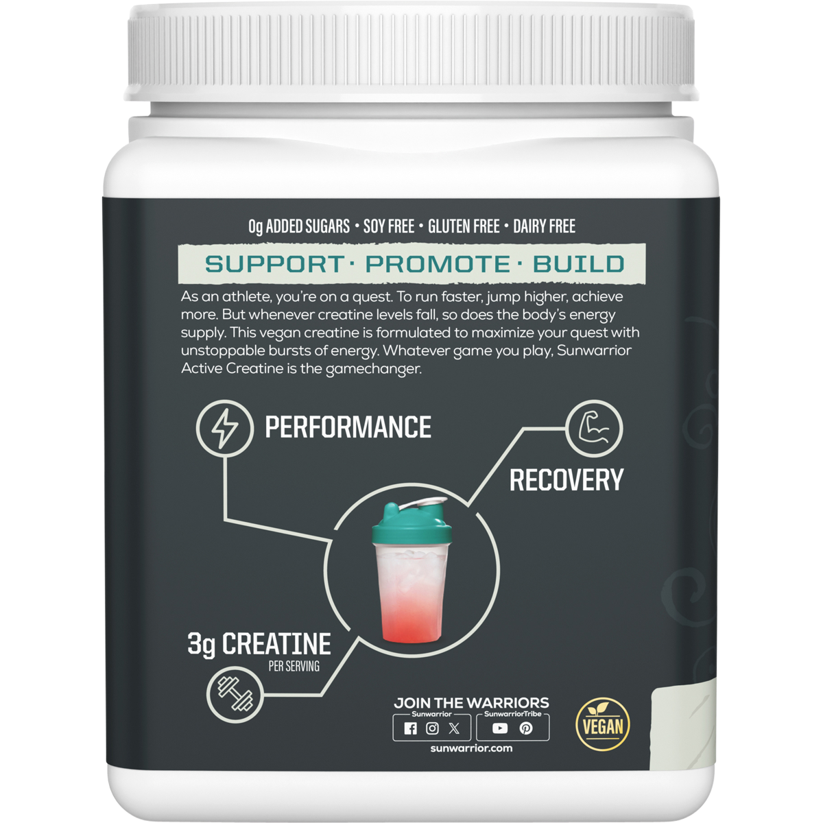 Sunwarrior Active Creatine Monohydrate Unflavoured 300g