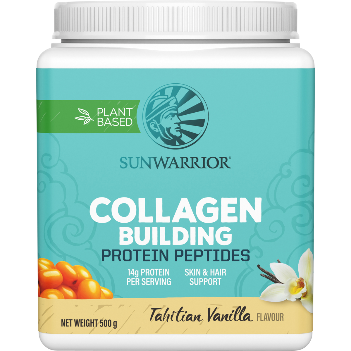 Sunwarrior Collagen Building Protein Peptides Tahitian Vanilla 500g