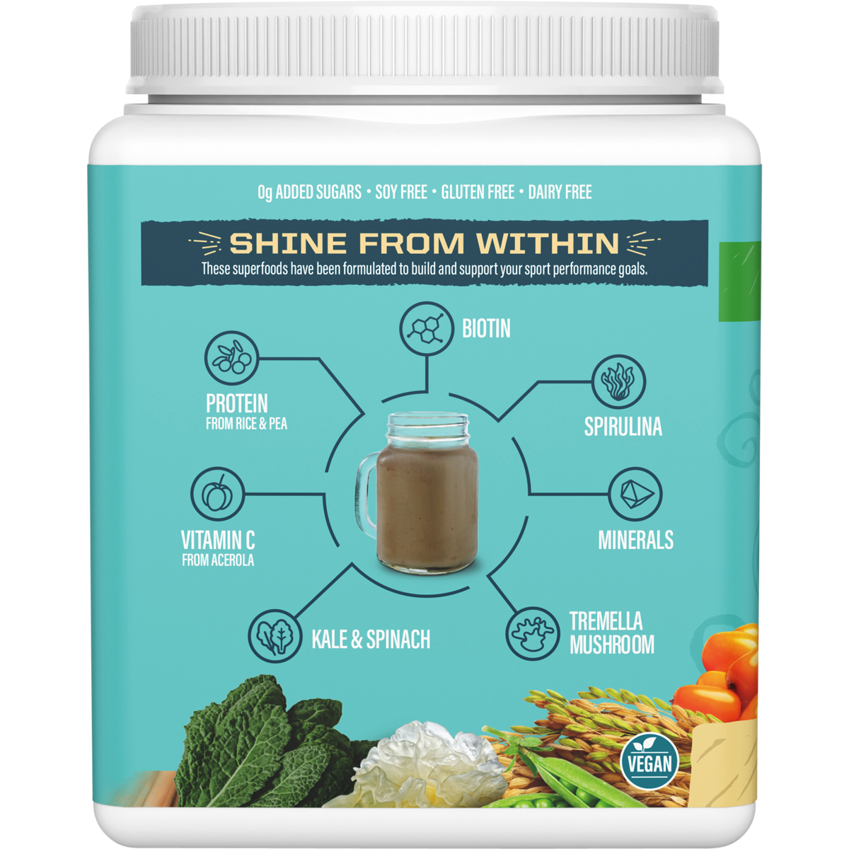 Sunwarrior Collagen Building Protein Peptides Tahitian Vanilla 500g