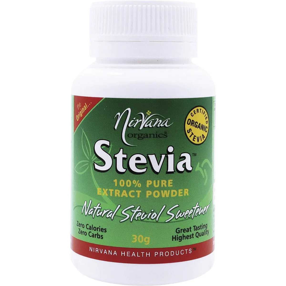 NIRVANA Stevia 100% Pure Extract Powder 30g NIRVANA