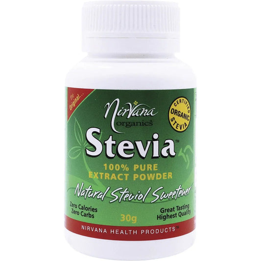 NIRVANA Stevia 100% Pure Extract Powder 30g NIRVANA