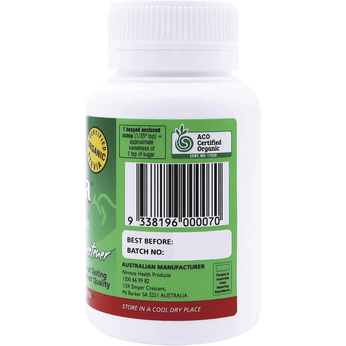 NIRVANA Stevia 100% Pure Extract Powder 30g NIRVANA
