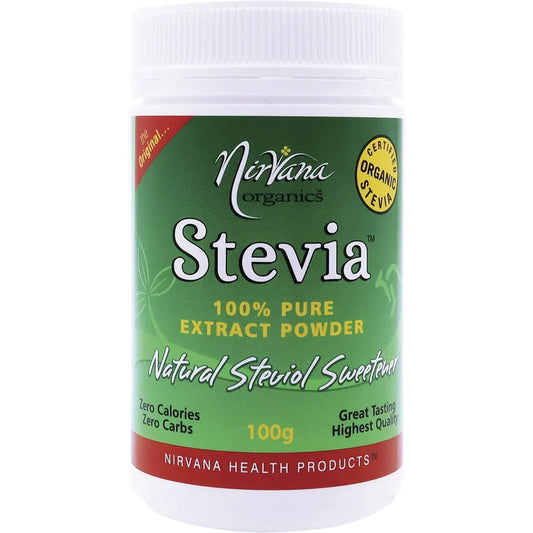 NIRVANA Stevia 100% Pure Extract Powder 100g NIRVANA
