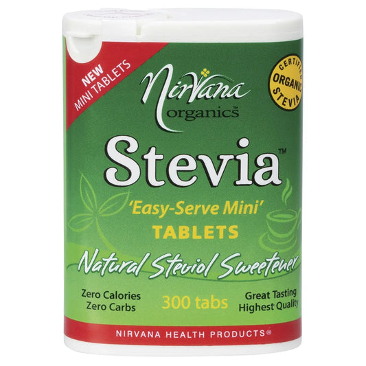 NIRVANA ORGANICS Stevia Mini Tablets 300 Tabs - Cutprice Online