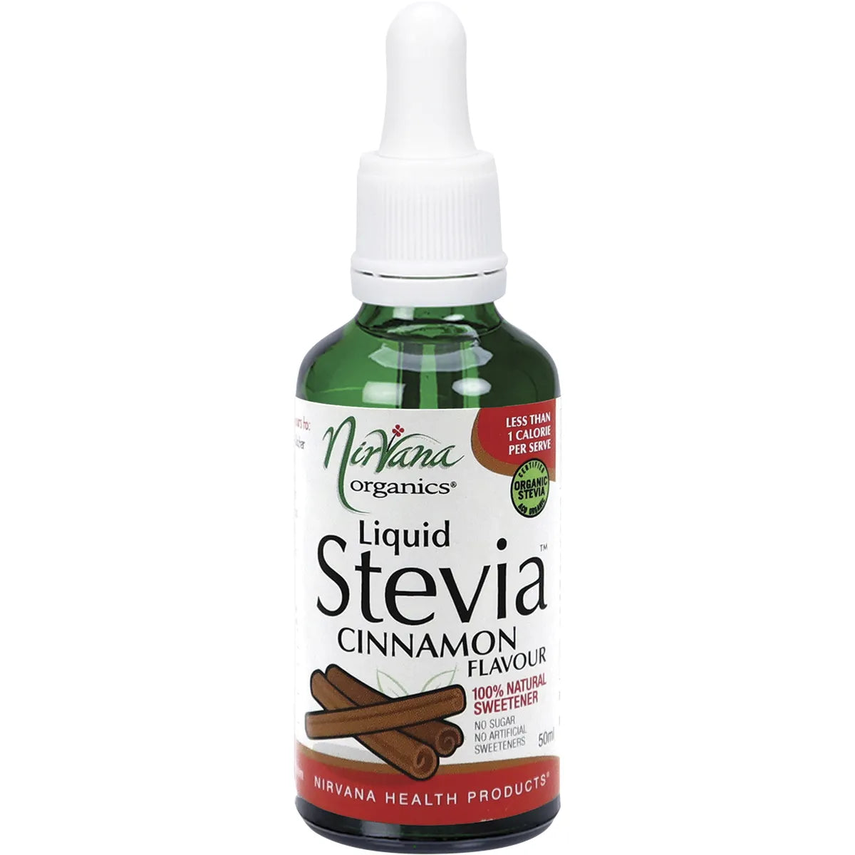 NIRVANA ORGANICS Liquid Stevia Cinnamon 50ml - Cutprice Online