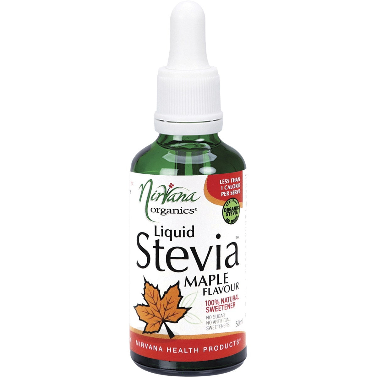 Nirvana Organics Liquid Stevia Maple 50ml - Cutprice Online