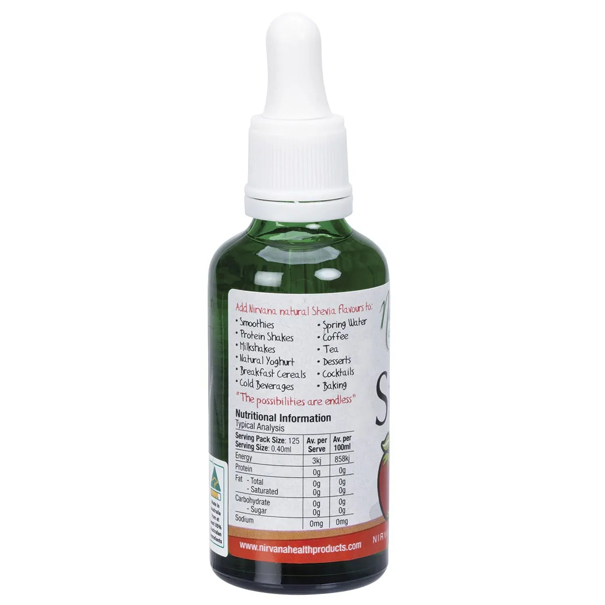 NIRVANA ORGANICS Liquid Stevia Apple 50ml - Cutprice Online