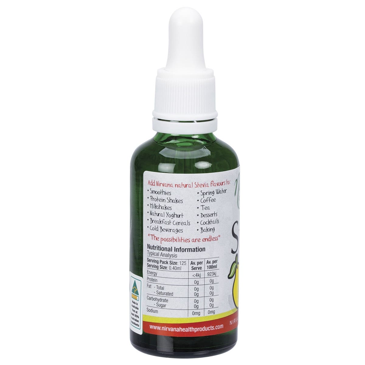 Nirvana Organics Liquid Stevia Citrus 50ml - Cutprice Online