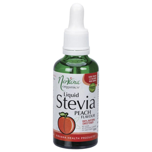 NIRVANA ORGANICS Liquid Stevia Peach 50ml - Cutprice Online