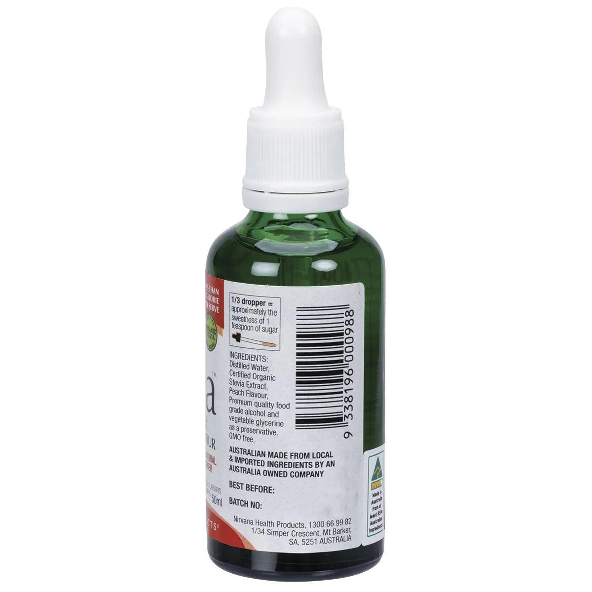 NIRVANA ORGANICS Liquid Stevia Peach 50ml - Cutprice Online
