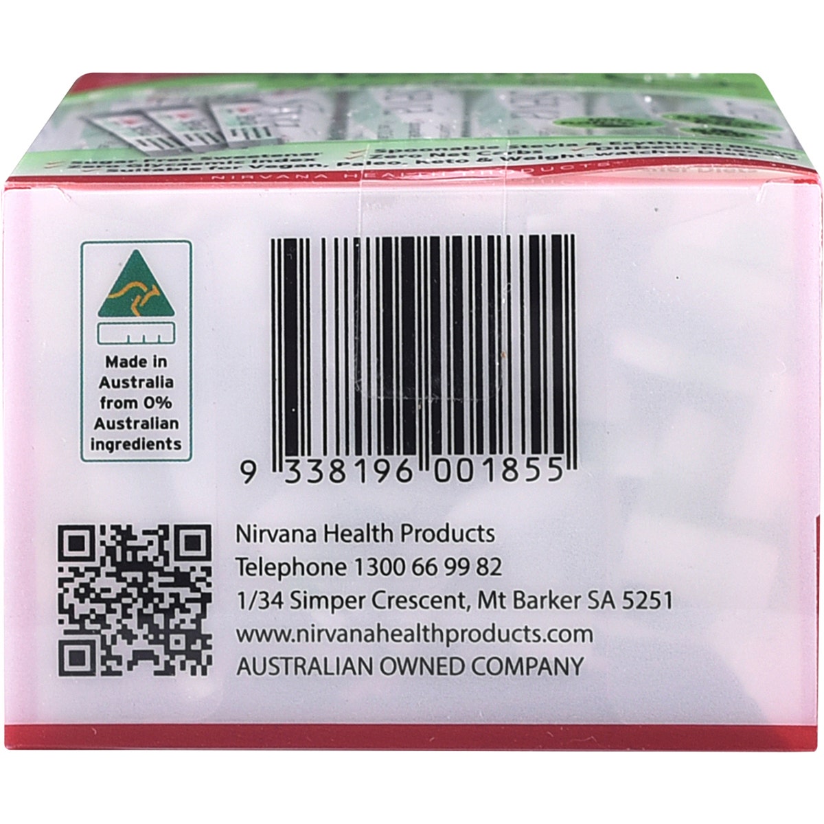 NIRVANA ORGANICS Stevia & Erythritol Sweetener Stevia Slim Sticks 50x2g NIRVANA