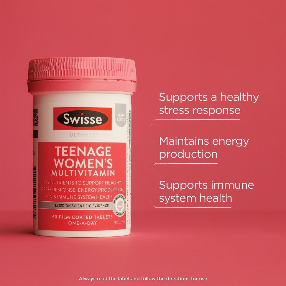 Swisse Teenage Ultivite Women's Multivitamin 60 Tablets - Cutprice Online