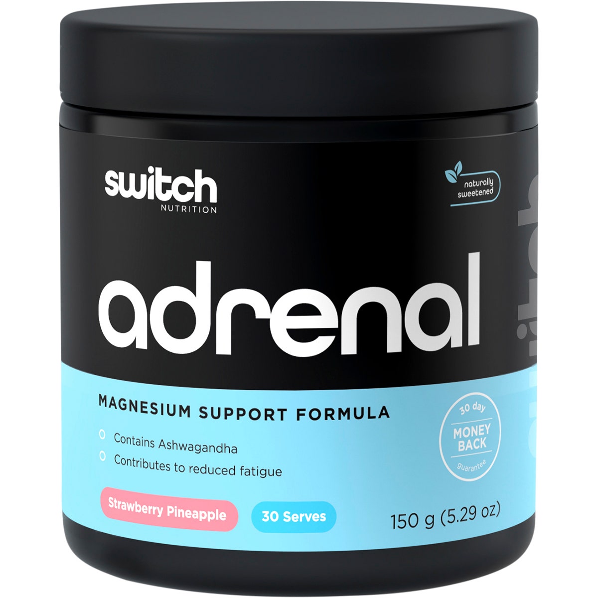 SWITCH NUTRITION Adrenal Magnesium Support Formula Strawberry Pineapple 150g Switch Nutrition