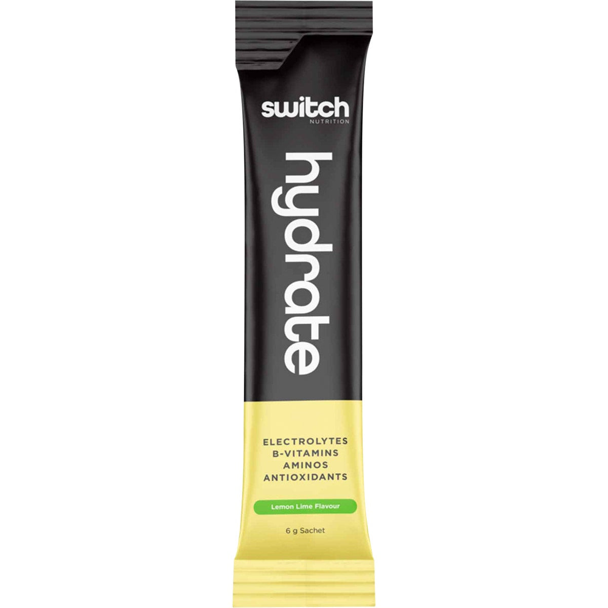 SWITCH NUTRITION Hydrate Electrolytes No Added Sugar Lemon Lime 20x6g - Cutprice Online