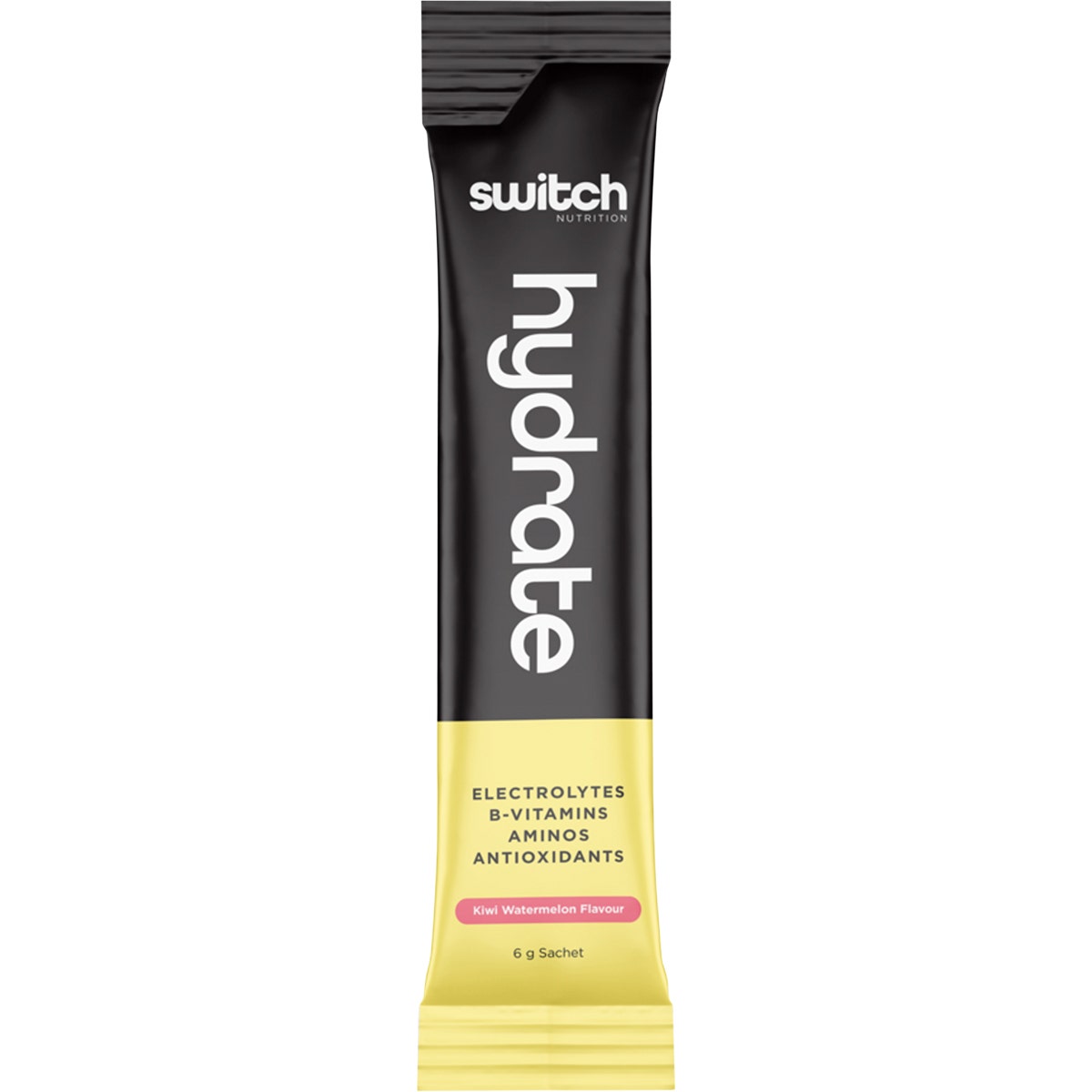 SWITCH NUTRITION Hydrate Electrolytes No Added Sugar Kiwi Watermelon 20x6g - Cutprice Online