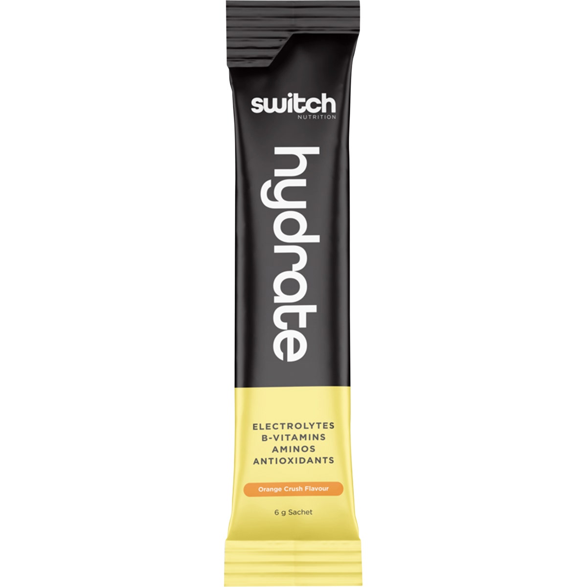 SWITCH NUTRITION Hydrate Electrolytes No Added Sugar Orange Crush 20x6g - Cutprice Online