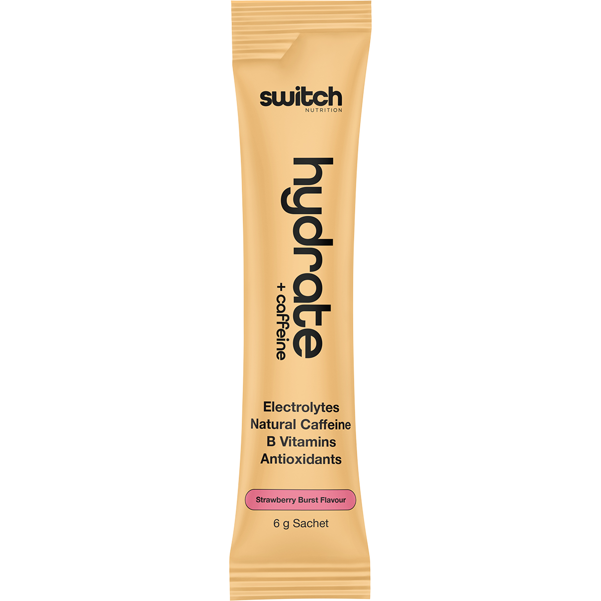 Switch Nutrition Hydrate + Caffeine Sachets Strawberry Burst 6g x 20 Pack