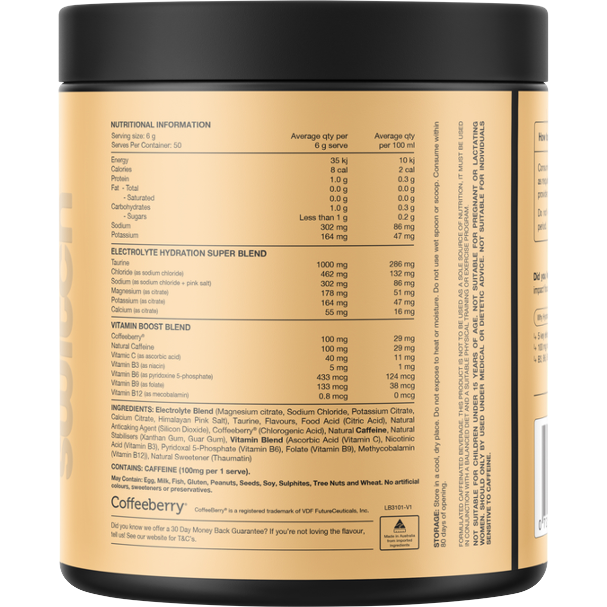 Switch Nutrition Hydrate + Caffeine Strawberry Burst 300g