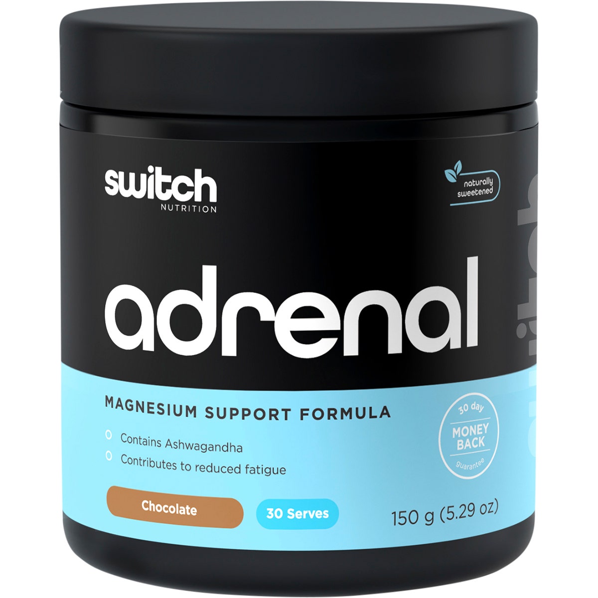SWITCH NUTRITION Adrenal Magnesium Support Formula Chocolate 150g Switch Nutrition