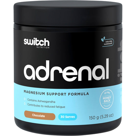 SWITCH NUTRITION Adrenal Magnesium Support Formula Chocolate 150g Switch Nutrition