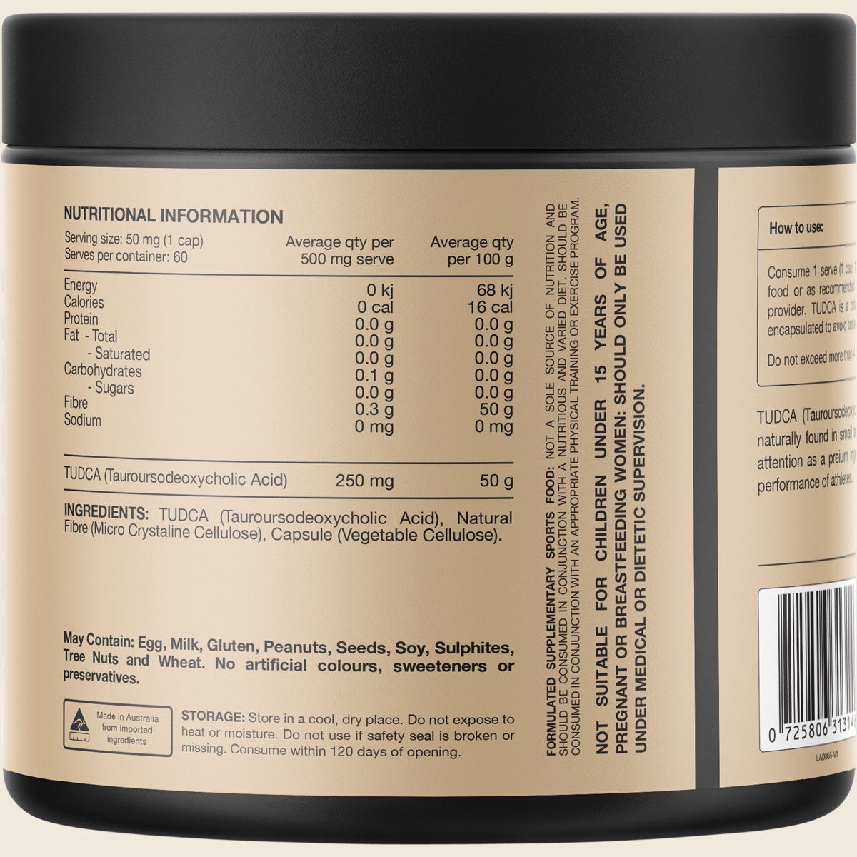 Switch Nutrition TUDCA 60 Caps