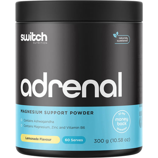 Switch Nutrition Adrenal Magnesium Support Powder Lemonade 300g - Cutprice Online