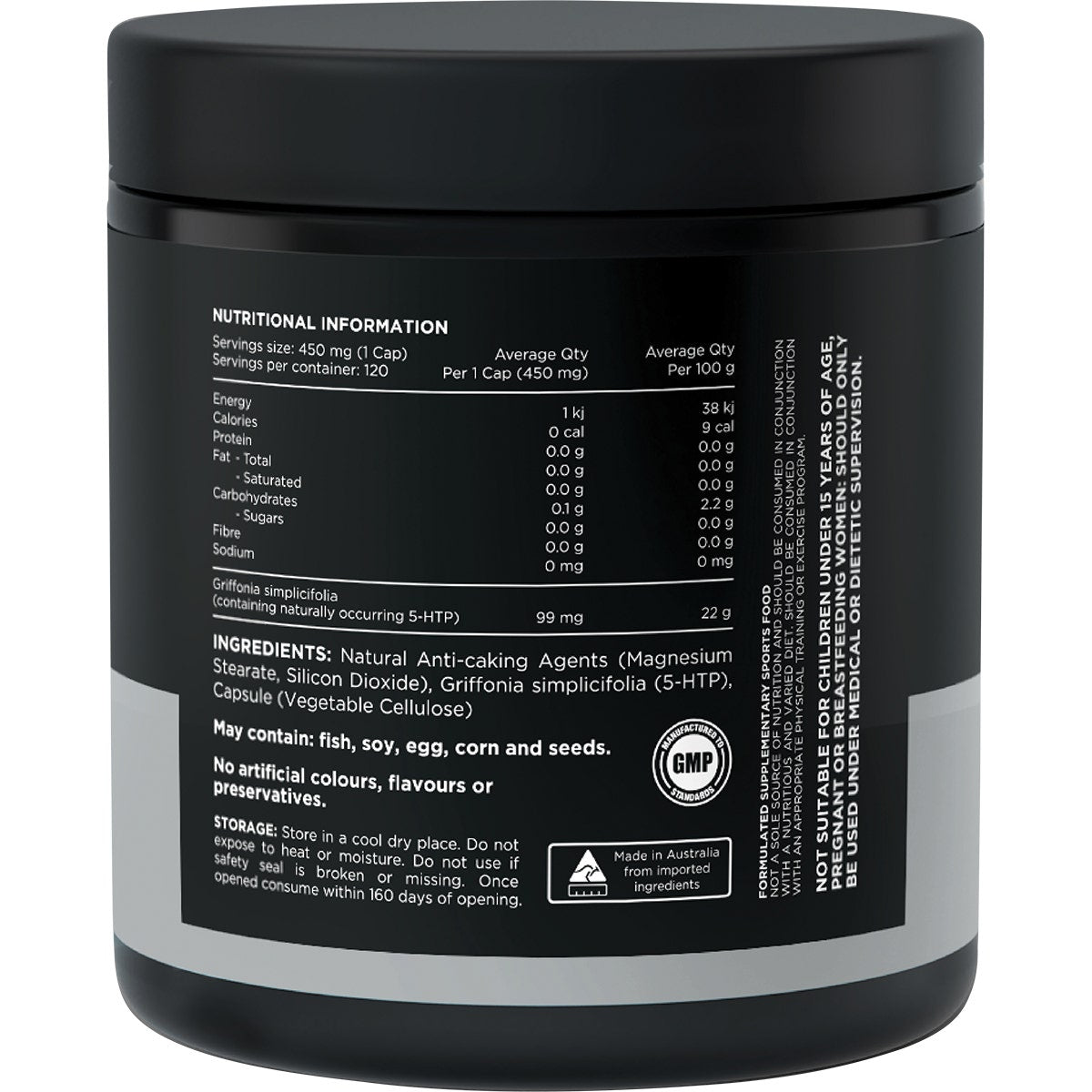 SWITCH NUTRITION Griffonia Naturally Occurring 5-HTP 120 Caps - Cutprice Online