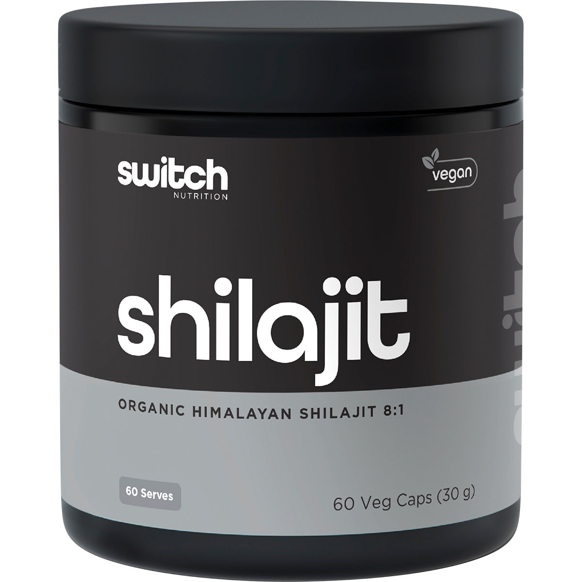 SWITCH NUTRITION Shilajit Organic Himalayan Shilajit 8:1 60 Caps - Cutprice Online