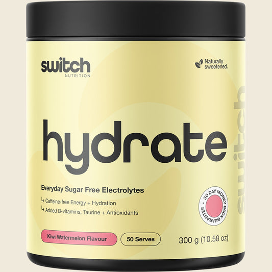 Switch Nutrition Hydrate Everyday Sugar Free Electrolytes Kiwi Watermelon 300g