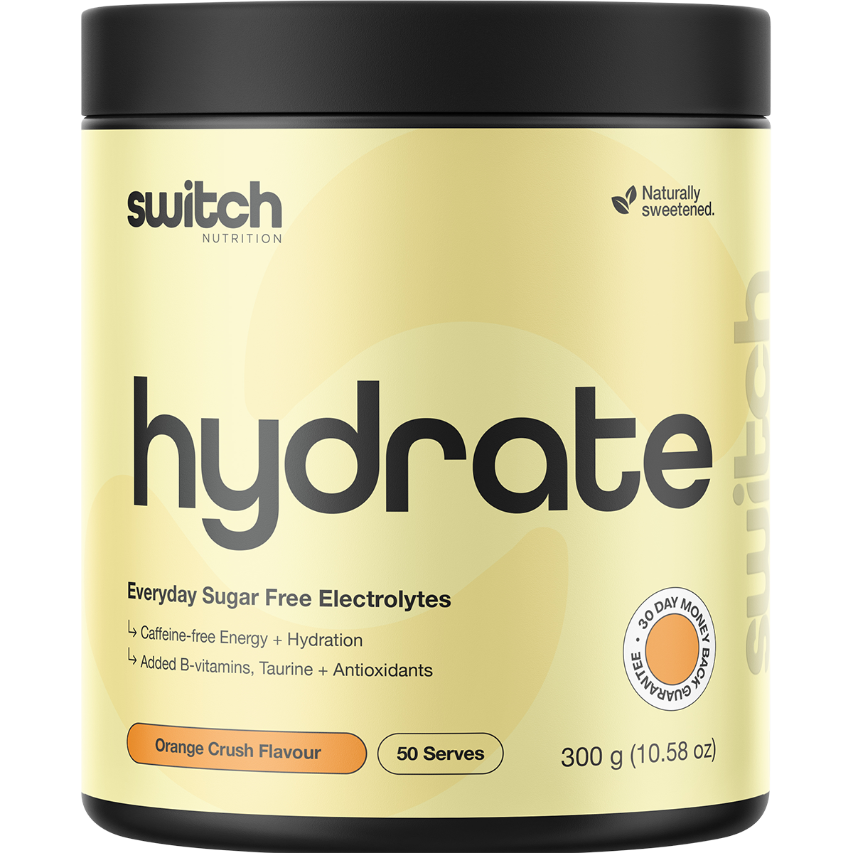 Switch Nutrition Hydrate Everyday Sugar Free Electrolytes Orange Crush 300g