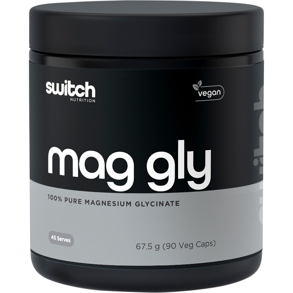 Switch Nutrition Mag Gly 100% Pure Magnesium Glycinate 90 Caps - Cutprice Online
