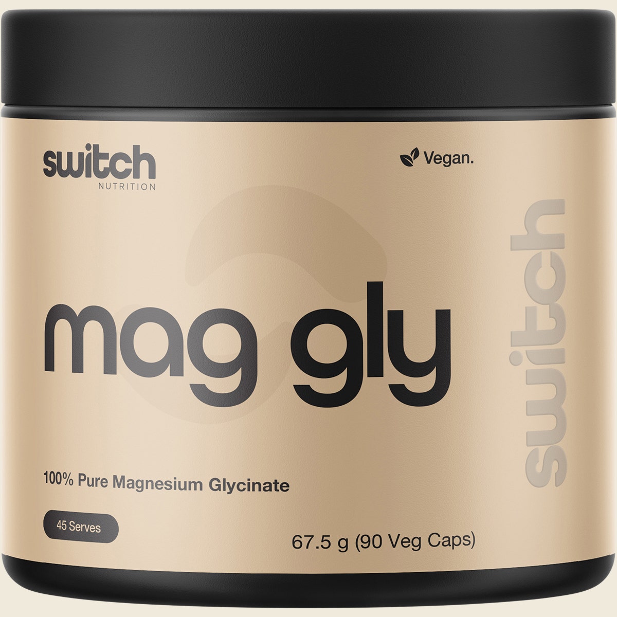 Switch Nutrition Mag Gly 100% Pure Magnesium Glycinate 90 Caps