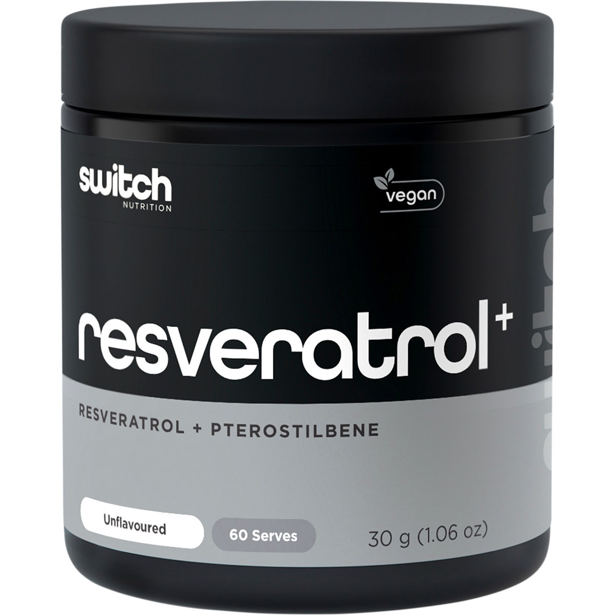 Switch Nutrition Resveratrol + Pterostilbene Unflavoured 30g - Cutprice Online