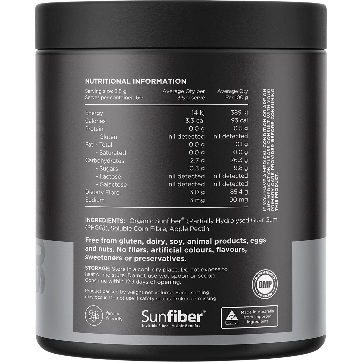 Switch Nutrition Fibre+ Unflavoured 210g - Cutprice Online